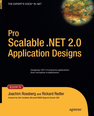 Imagen de portada: Pro Scalable .NET 2.0 Application Designs 2nd edition 9781590595411