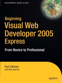 Imagen de portada: Beginning Visual Web Developer 2005 Express 9781590594827