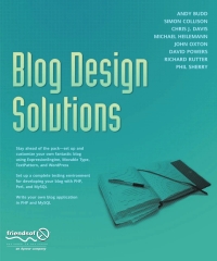 Omslagafbeelding: Blog Design Solutions 9781590595817