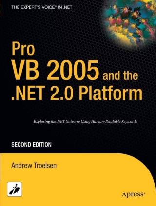 Imagen de portada: Pro VB 2005 and the .NET 2.0 Platform 2nd edition 9781590595787
