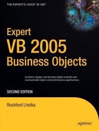 Cover image: Expert VB 2005 Business Objects 2nd edition 9781590596319