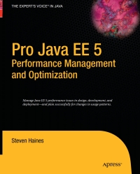 Cover image: Pro Java EE 5 Performance Management and Optimization 9781590596104