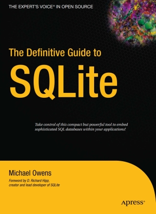 Imagen de portada: The Definitive Guide to SQLite 9781430211662