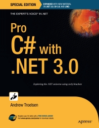 Cover image: Pro C# with .NET 3.0, Special Edition 9781590598238