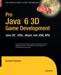 Imagen de portada: Pro Java 6 3D Game Development 9781430211860