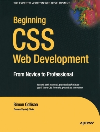 Titelbild: Beginning CSS Web Development 9781590596890