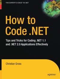 Cover image: How to Code .NET 9781590597446