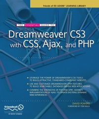 Omslagafbeelding: The Essential Guide to Dreamweaver CS3 with CSS, Ajax, and PHP 9781590598597