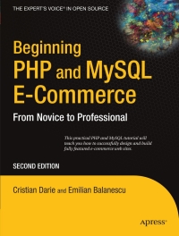 Imagen de portada: Beginning PHP and MySQL E-Commerce 2nd edition 9781590598641