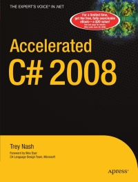 Omslagafbeelding: Accelerated C# 2008 9781590598733