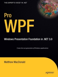 Imagen de portada: Pro WPF 9781590597828