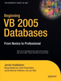 Imagen de portada: Beginning VB 2005 Databases 9781590598108