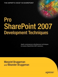 صورة الغلاف: Pro SharePoint 2007 Development Techniques 9781590599136