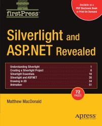 Cover image: Silverlight and ASP.NET Revealed 9781590599396