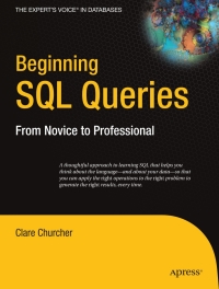 Cover image: Beginning SQL Queries 9781590599433