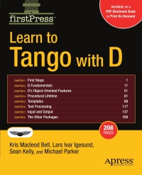 Imagen de portada: Learn to Tango with D 9781590599600