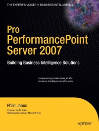 صورة الغلاف: Pro PerformancePoint Server 2007 9781590599617