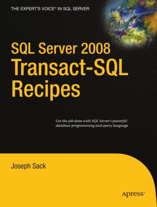 Immagine di copertina: SQL Server 2008 Transact-SQL Recipes 9781590599808