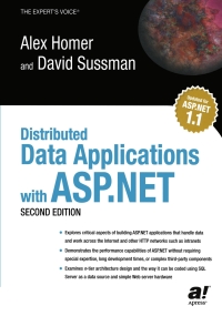 Cover image: Distributed Data Applications with ASP.NET 2nd edition 9781590593189