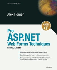 Imagen de portada: Pro ASP.NET Web Forms Techniques 2nd edition 9781590593172