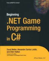 Titelbild: Beginning .NET Game Programming in C# 9781590593196