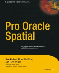 Imagen de portada: Pro Oracle Spatial 9781590593837