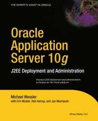 Cover image: Oracle Application Server 10g 9781590592359