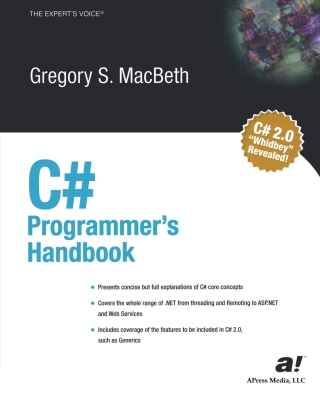 Imagen de portada: C# Programmer's Handbook 9781590592700