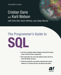 Imagen de portada: The Programmer's Guide to SQL 9781590592182