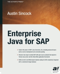 表紙画像: Enterprise Java for SAP 9781590590980