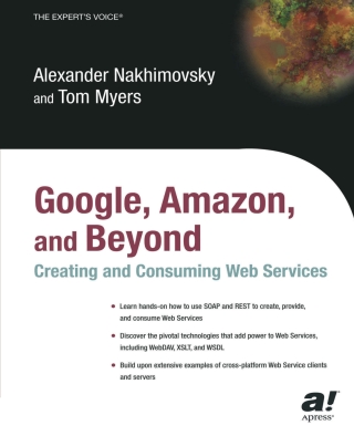 Cover image: Google, Amazon, and Beyond: Creating and Consuming Web Services 9781590591314