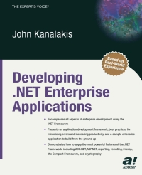 Cover image: Developing .NET Enterprise Applications 9781590590461