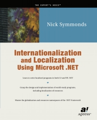 صورة الغلاف: Internationalization and Localization Using Microsoft .NET 9781590590027