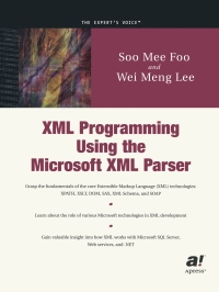 Cover image: XML Programming Using the Microsoft XML Parser 9781893115422
