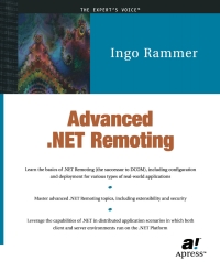 Cover image: Advanced .NET Remoting (C# Edition) 9781590590256