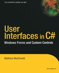 Titelbild: User Interfaces in C# 9781590590454