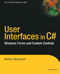 Imagen de portada: User Interfaces in C# 9781590590454