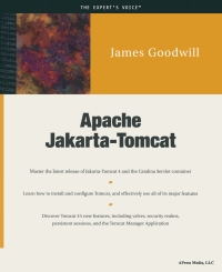 Imagen de portada: Apache Jakarta-Tomcat 9781893115361