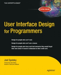 Cover image: User Interface Design for Programmers 9781893115941