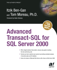 Cover image: Advanced Transact-SQL for SQL Server 2000 9781893115828