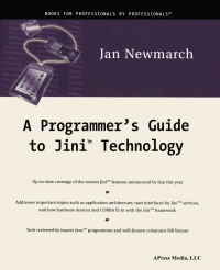 Imagen de portada: A Programmer's Guide to Jini Technology 9781893115804