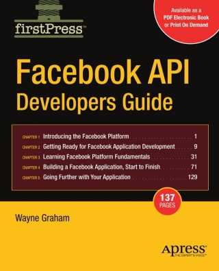 Cover image: Facebook API Developers Guide 9781430209690