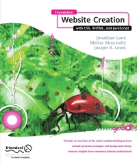 表紙画像: Foundation Website Creation with CSS, XHTML, and JavaScript 9781430209911