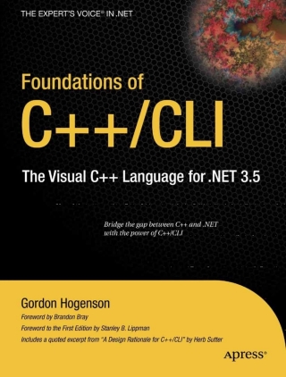 Cover image: Foundations of C++/CLI 9781430210238