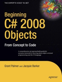 صورة الغلاف: Beginning C# 2008 Objects 9781430210887