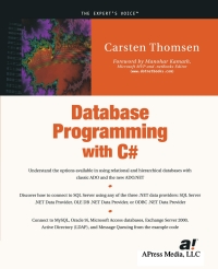 表紙画像: Database Programming with C# 9781590590102