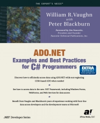 Cover image: ADO.NET Examples and Best Practices for C# Programmers 9781590590126