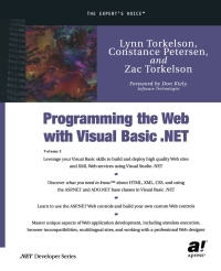 Cover image: Programming the Web with Visual Basic .NET 9781590590270