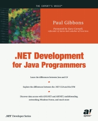 Cover image: .NET Development for Java Programmers 9781590590386