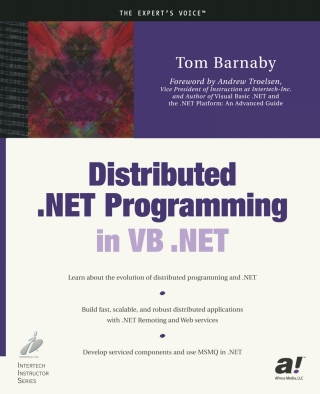 Cover image: Distributed .NET Programming in VB .NET 9781590590683